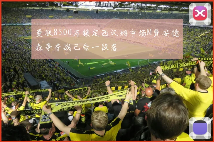 曼联8500万锁定西汉姆中场M费安德森争夺战已告一段落